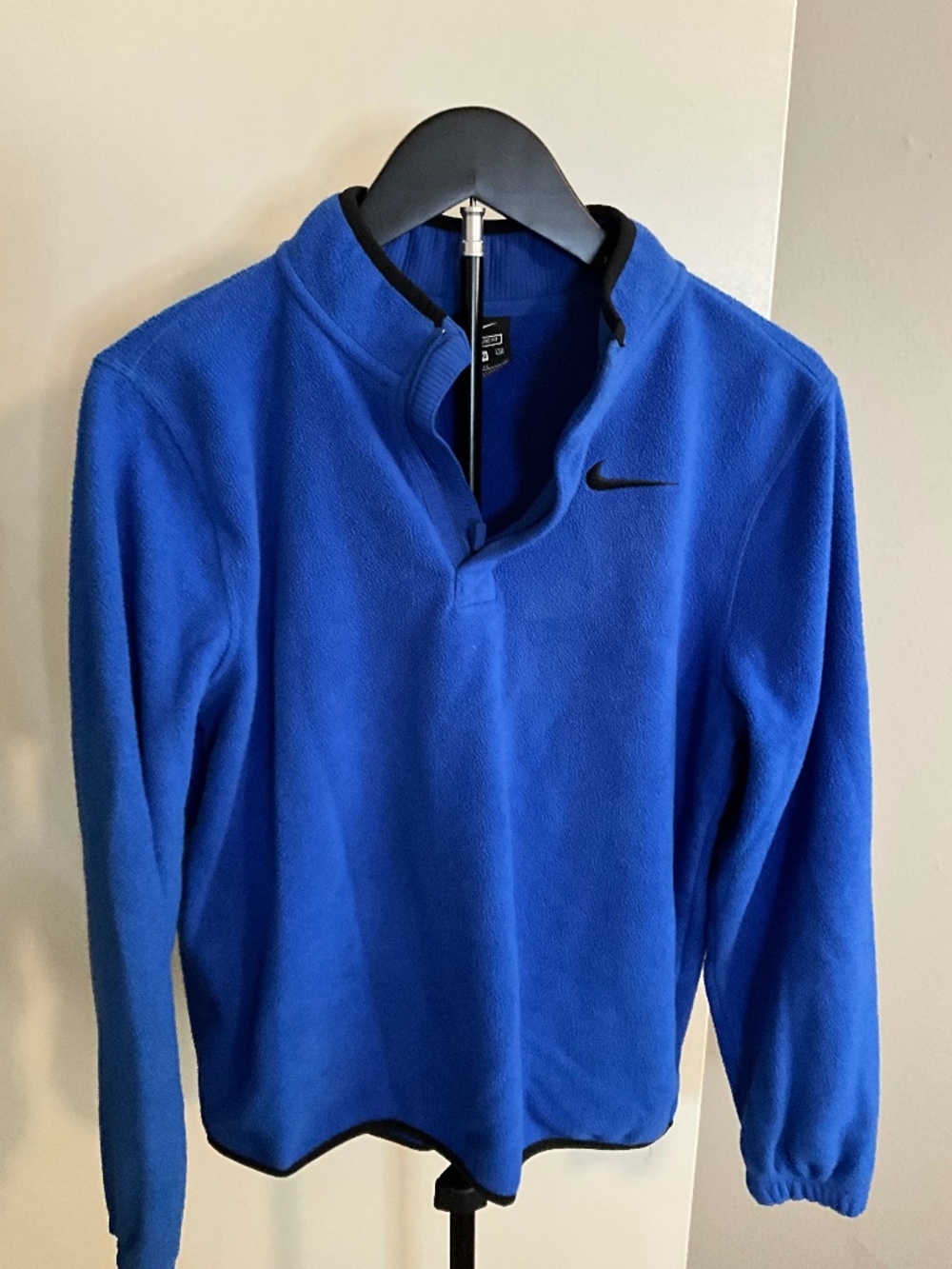Nike Boys XL 18/20 Blue Therma-FIT Quarter Zip Fleece Pullover Sweatshirt